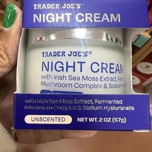Trader Joe's Night Cream - White and Blue